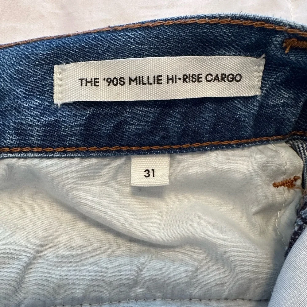 Denim Forum The 90’s Millie Hi Rise Cargo Jean size 31 - Picture 8 of 9